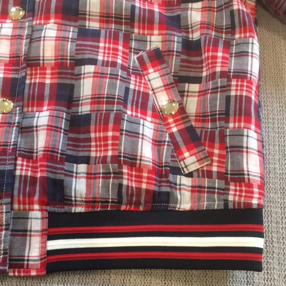 Vintage Tommy Hilfiger Patchwork Bomber Jacket L - Picture 7 of 16